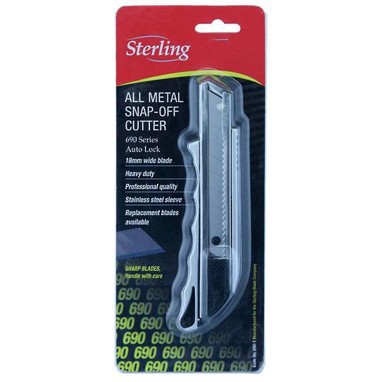 KNIFE SNAP OFF ALL METAL STERLING