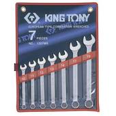 WRENCH R&OE SET 10-19mm 7pc KING TONY