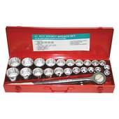 SOCKET SET 3/4 27pc 7/8-2 CR-V RADIUS