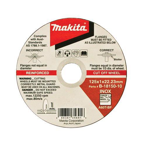 DISC C/O 125 x 1.0 INOX MAKITA - 100pk