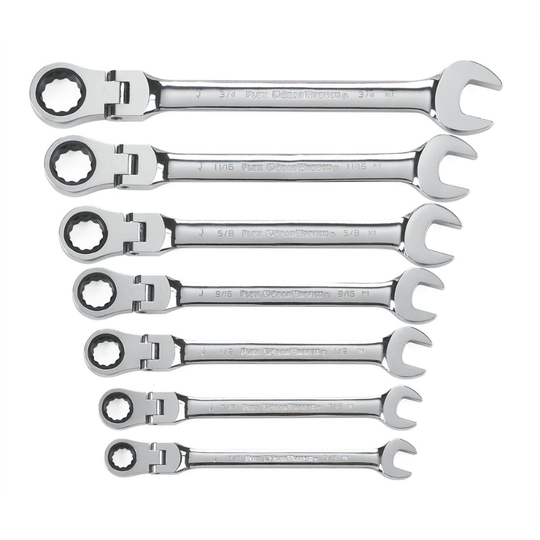 WRENCH RATCHET SET FLEXI 3/8-3/4" 7pc GEARWRENCH