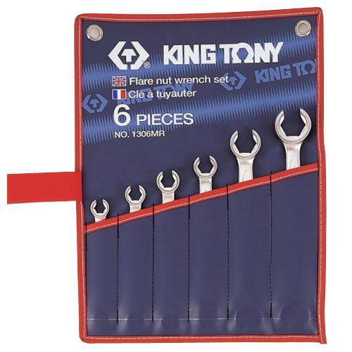 WRENCH FLARE NUT SET METRIC 8-22mm 6pc KING TONY