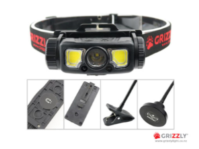 HEADLIGHT LED 500 LUMEN 7 Pc KIT GRIZZLY