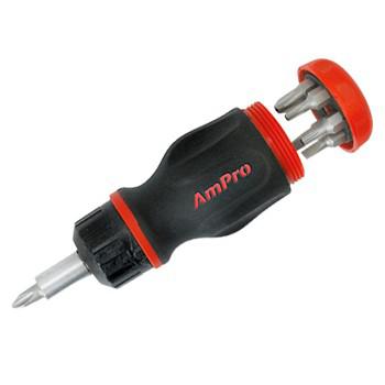 SCREWDRIVER RATCHET STUBBY AMPRO