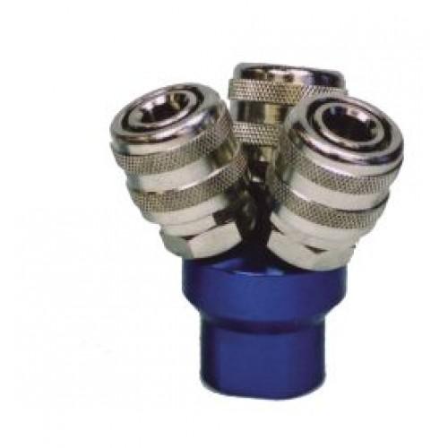 AIR MANIFOLD TRIPLE OUTLET COUPLER ARO