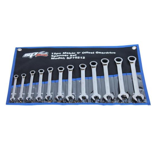 WRENCH RATCHET SET 8-19mm 12pc SP TOOLS