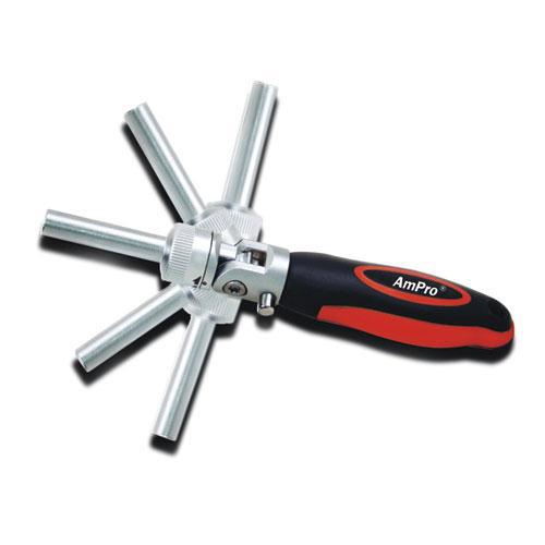 SCREWDRIVER FLEXI RATCHET W/ LOCK AMPRO