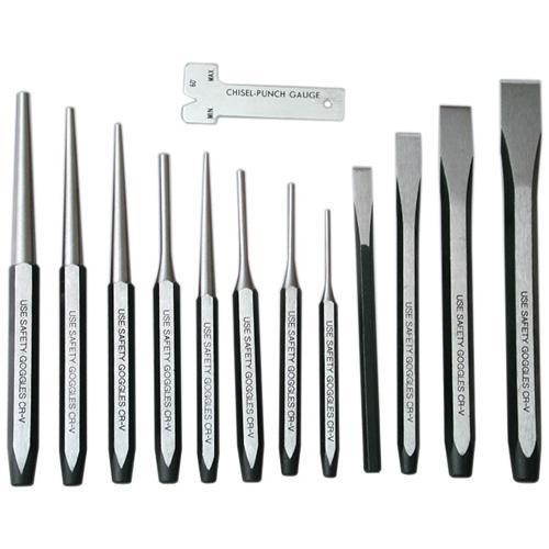 PUNCH & CHISEL SET 12pc AMPRO