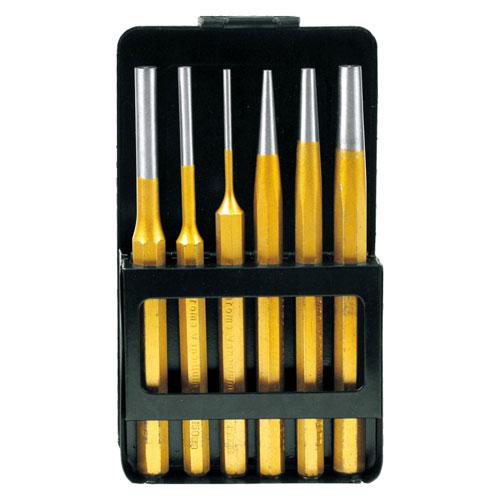 PUNCH PIN & TAPER SET 6pc AMPRO