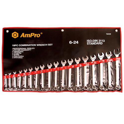 WRENCH R&OE SET 6-24mm 18pc AMPRO