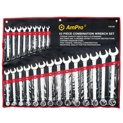 WRENCH R&OE SET 6-32mm 23pc AMPRO