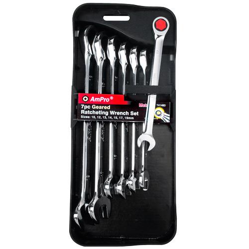 WRENCH RATCHET SET 7pc IMPERIAL AMPRO