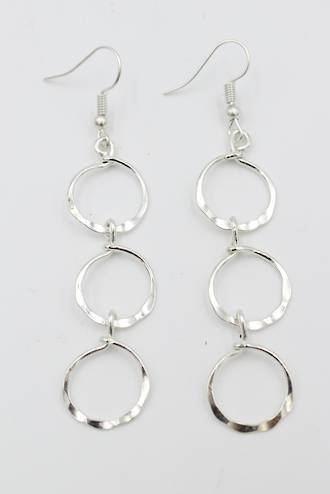 Ringlet Earrings Silver