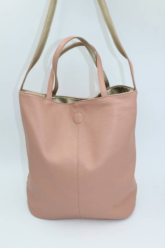 Tote Pink & Gold Reversible Tote Bag