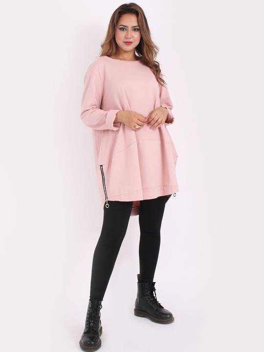 Harper Zip Sweater Pink