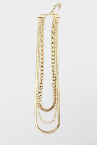 Gold Cascade Necklace