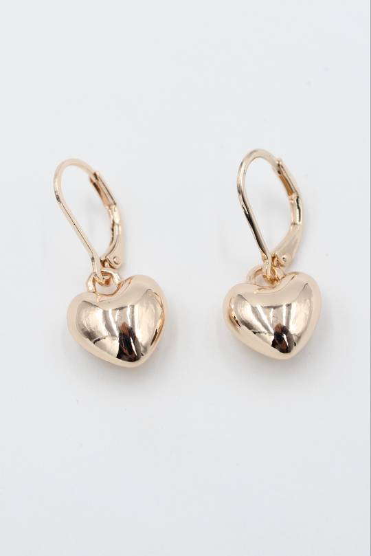 Pixie Heart Earrings Rose Gold