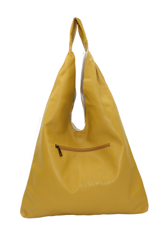 Sling Reversable Mustard & Cream Bag
