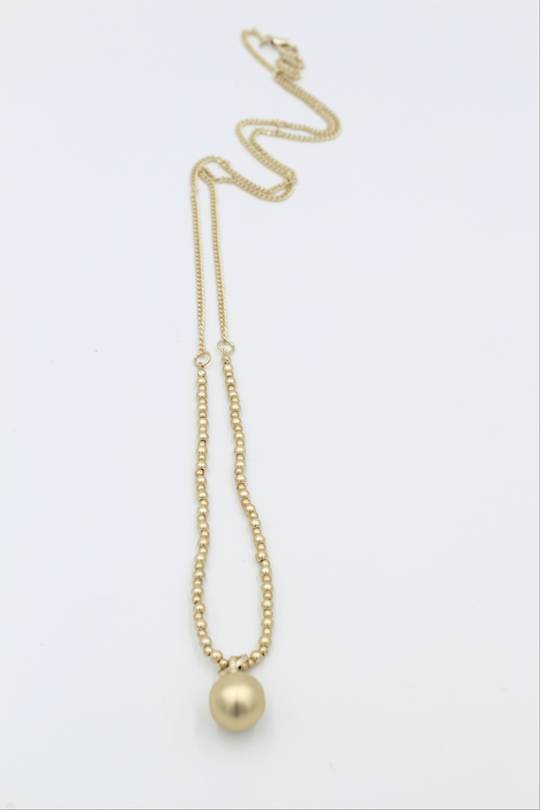 Saturn Antique Gold Necklace