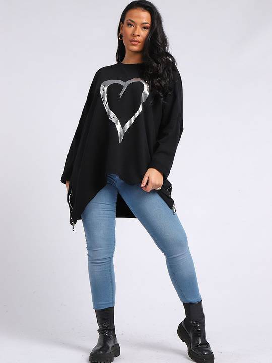 Romance Sweater Plus Size Black