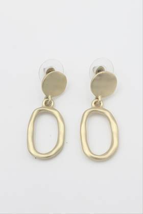 Iris Loop Gold Earrings