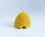 Moulded Beeswax Candle - Skep