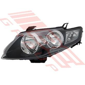 HEADLAMP - L/H - BLACK - TO SUIT - FORD FALCON FG 2008-