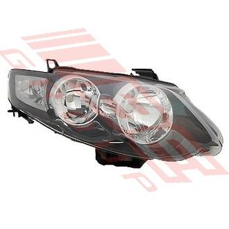 HEADLAMP - R/H - MANUAL - BLACK - TO SUIT - FORD FALCON FG 2008- XR