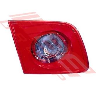 REAR LAMP - L/H - INNER - PINKY RED WITH BLUE CIRCLE - TO SUIT - MAZDA 3 2004- 5DR