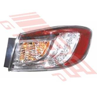 REAR LAMP - R/H - OUTER - LED TYPE - TO SUIT - MAZDA 3 2009- 4DR