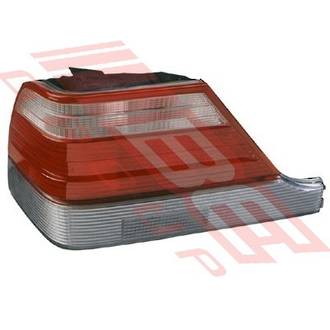 REAR LAMP - L/H - CLEAR/RED/CLEAR - TO SUIT - MERCEDES W140 S CLASS 1997-99