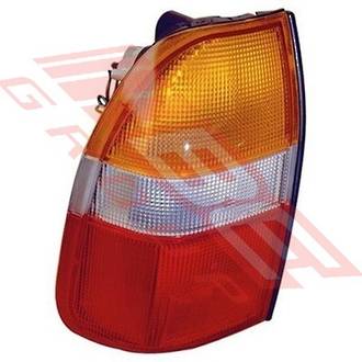 REAR LAMP - L/H - AMBER/CLEAR/RED - TO SUIT - MITSUBISHI L200 1997-00
