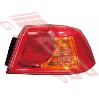 REAR LAMP - R/H - RED - OUTER - TO SUIT - MITSUBISHI LANCER CY 2008-