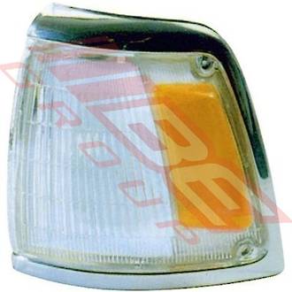 CORNER LAMP - L/H - AMBER/CLEAR - TO SUIT - TOYOTA HILUX 2WD 1992- CHRM TRIM