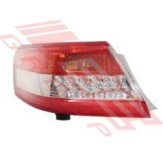 REAR LAMP - L/H - LED - OUTER - TO SUIT - TOYOTA CAMRY / AURION - ACV40 - 2008- F/L