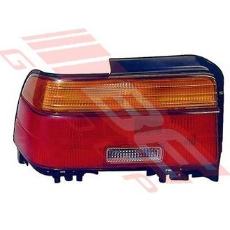 REAR LAMP - L/H - AMBER/RED/CLEAR - TO SUIT - TOYOTA COROLLA AE100 SDN 1992-