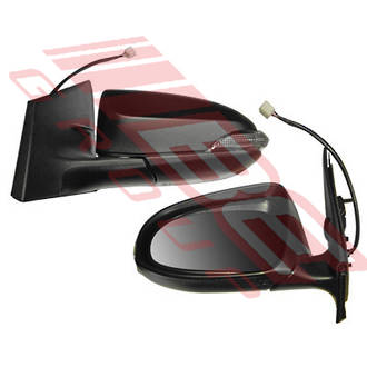 DOOR MIRROR - L/H - ELECTRIC - W/LAMP 5 WIRE - TO SUIT - TOYOTA COROLLA 2012-