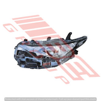 HEADLAMP - R/H - ELECTRIC - BLACK - TO SUIT - TOYOTA COROLLA 2015- HATCH