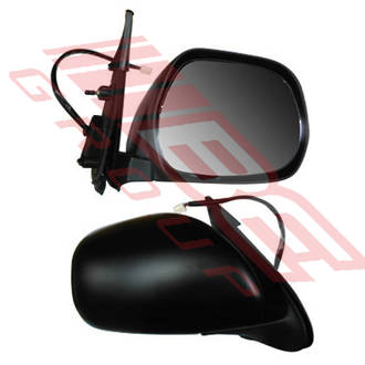 DOOR MIRROR - R/H - BLACK - ELECTRIC - 5 WIRE - FOLDING - TO SUIT - TOYOTA HIACE 2004-