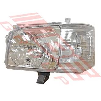 HEADLAMP - L/H - BULB SHIELD TYPE - TO SUIT - TOYOTA HIACE 2004-