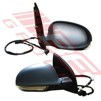 DOOR MIRROR - R/H - 10 WIRE - WITH PUDDLE LAMP - IMPORT TYPE - TO SUIT - VW GOLF MK5 1K 2003- 2009