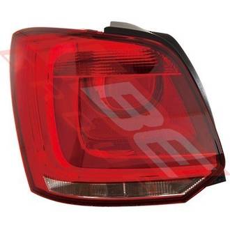 REAR LAMP - L/H - TO SUIT - VW POLO MK5 6R 2009-2014