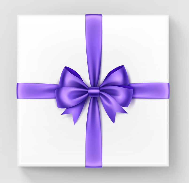 white-square-gift-box-with-purple-bow-and-ribbon-vector-10370267