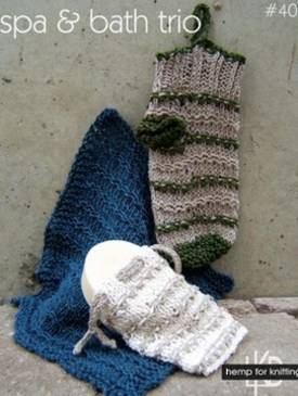 Spa and Bath Trio - Small Hemp Knitting Project