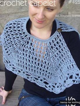Crochet Capelet -  Small Hemp  Knitting Project