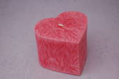  Large Pink Heart Candle.