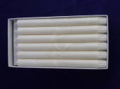 Candles - straights 25cm white.