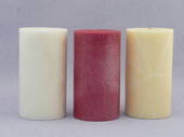 White, Gardenia Fragrance Candle - pillar 7.5 x 14cm