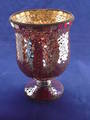 Red Mosaic Hurricane candle holder