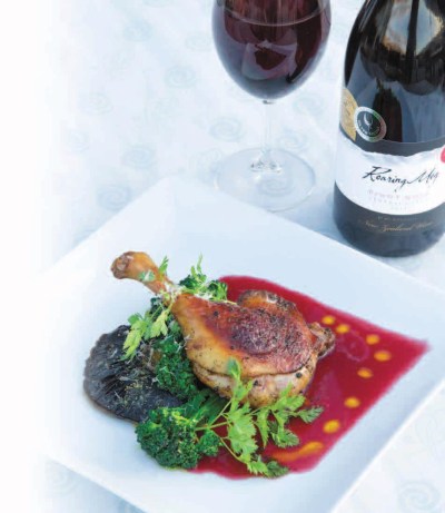 Duck with Raspberry Cassis Sauce